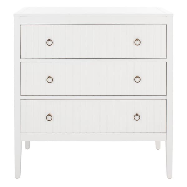 Safavieh Tegan 3 Drawer Chest, White CHS5001A - main